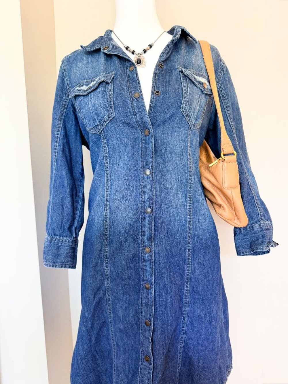 Calvin Klein Jeans Denim Dress Womens - Size L